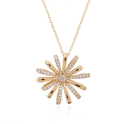 Lupenreiner (F) Brillant-Goldhalskette (LUCENT DIAMONDS)