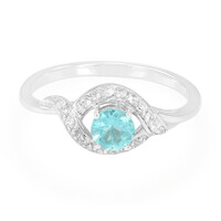 Blauer Apatit-Silberring
