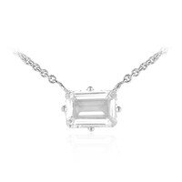 Weißer Topas-Silbercollier