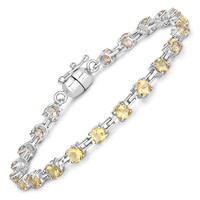 Citrin-Silberarmband