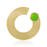 Äthiopischer Grüner Opal-Silberanhänger