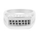 Schwarzer Diamant-Silberring