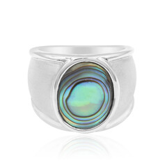 Abalone-Muschel-Silberring