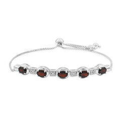Granat-Silberarmband