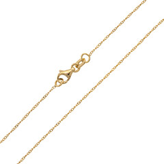 Gelbgold-Ankerkette - 45 cm - 1,2 g