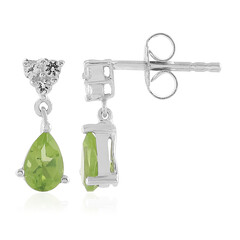 Peridot-Silberohrringe