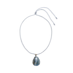 Blauer Aragonit-Halskette