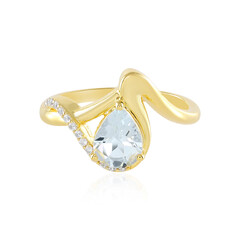 Brasilianischer Aquamarin-Silberring