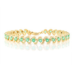 Russischer Smaragd-Silberarmband (Adela Silber)