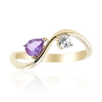 Purpurfarbener Ceylon-Saphir-Goldring