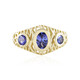 AAA-Tansanit-Goldring (Ornaments by de Melo)