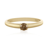 I3 Schokoladen-Brillant-Goldring