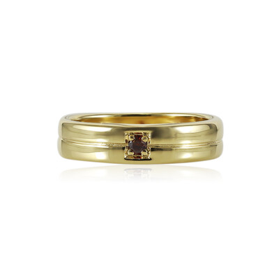 I1 Cognac-Diamant-Silberring