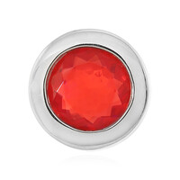 Äthiopischer Roter Opal-Silberanhänger
