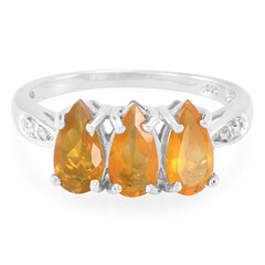 Buriti-Feueropal-Silberring