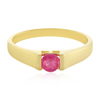 Pinkfarbener Madagaskar-Saphir-Silberring