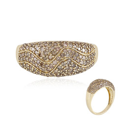 I2 Champagner-Diamant-Goldring (de Melo)