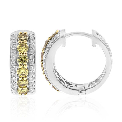 Grüner SI Diamant-Goldohrringe (CIRARI)