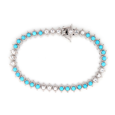 Sleeping Beauty-Türkis-Silberarmband (Dallas Prince Designs)