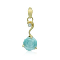 Larimar-Silberanhänger