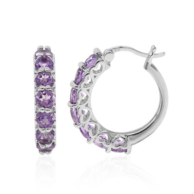 Amethyst-Silberohrringe