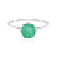 Brasilianischer Smaragd-Platinring