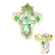 Grüner Amethyst-Silberring (Gems en Vogue)
