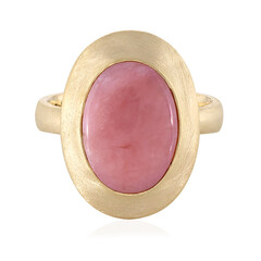Pinkfarbener Opal-Silberring