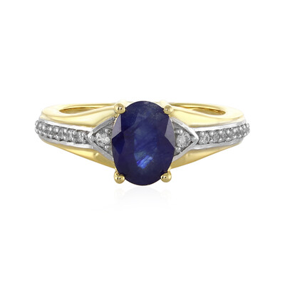 Blauer Madagaskar-Saphir-Silberring