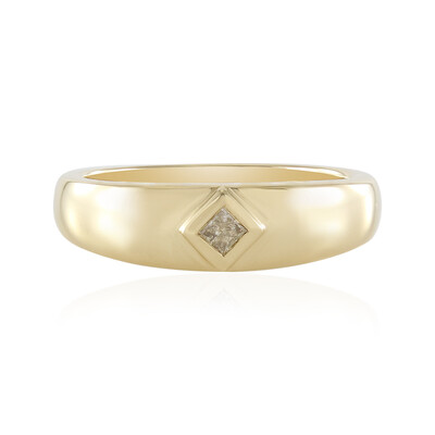I3 Schokoladen-Diamant-Silberring