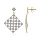 I2 (J) Diamant-Silberohrringe