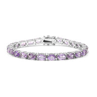 Bolivianischer Amethyst-Silberarmband