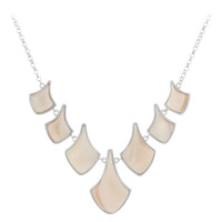 Perlmutt-Silbercollier