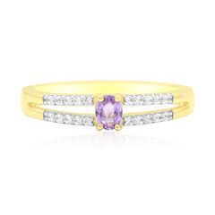 Purpurfarbener Umba-Saphir-Goldring