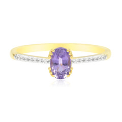 Purpurfarbener Umba-Saphir-Goldring