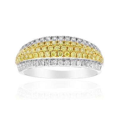 Gelber SI2 Brillant-Goldring (CIRARI)