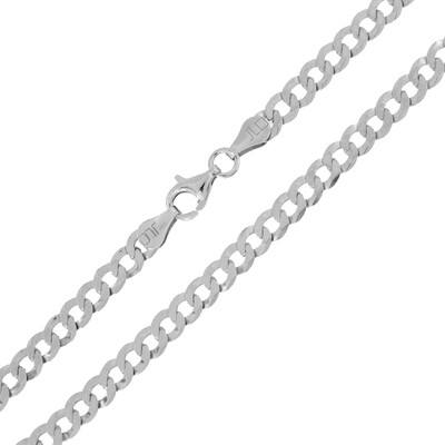 Silber-Panzerkette - 9,8 g - 55 cm