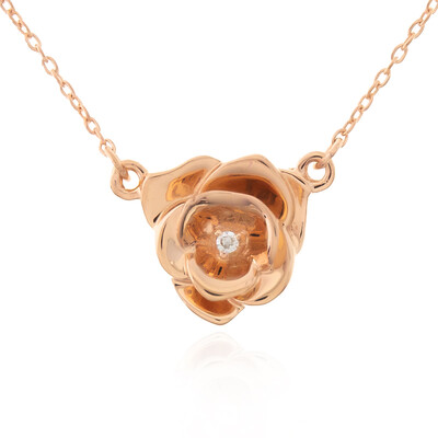 SI2 (H) Diamant-Silbercollier