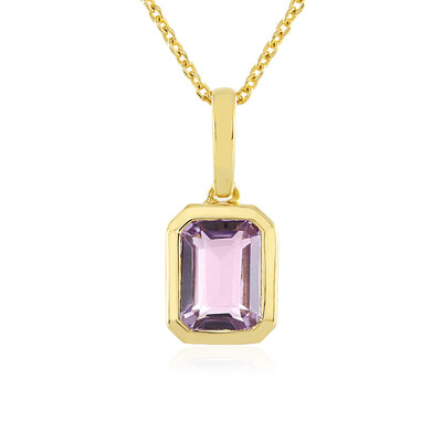 Lavendel-Amethyst-Silberhalskette