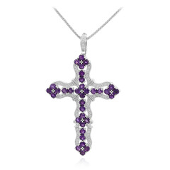 Sambia-Amethyst-Silberhalskette (Dallas Prince Designs)