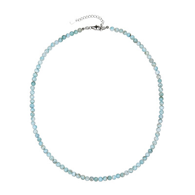 Larimar-Silberhalskette