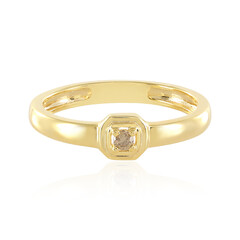 I3 Champagner-Brillant-Silberring