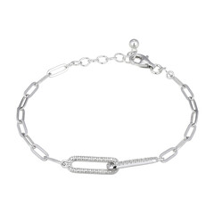 I3 (I) Diamant-Silberarmband