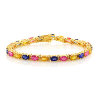 Madagaskar-Saphir-Silberarmband