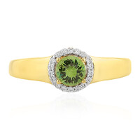 Russischer Demantoid-Silberring