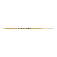 Edelstein-Silberarmband