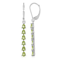 Peridot-Silberohrringe
