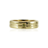 Gelber I1 Diamant-Silberring