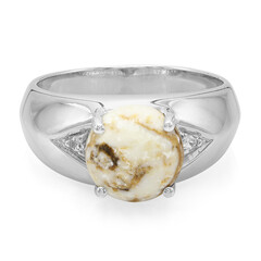 Magnesit-Herren-Silberring