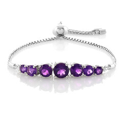 Sambia-Amethyst-Silberarmband